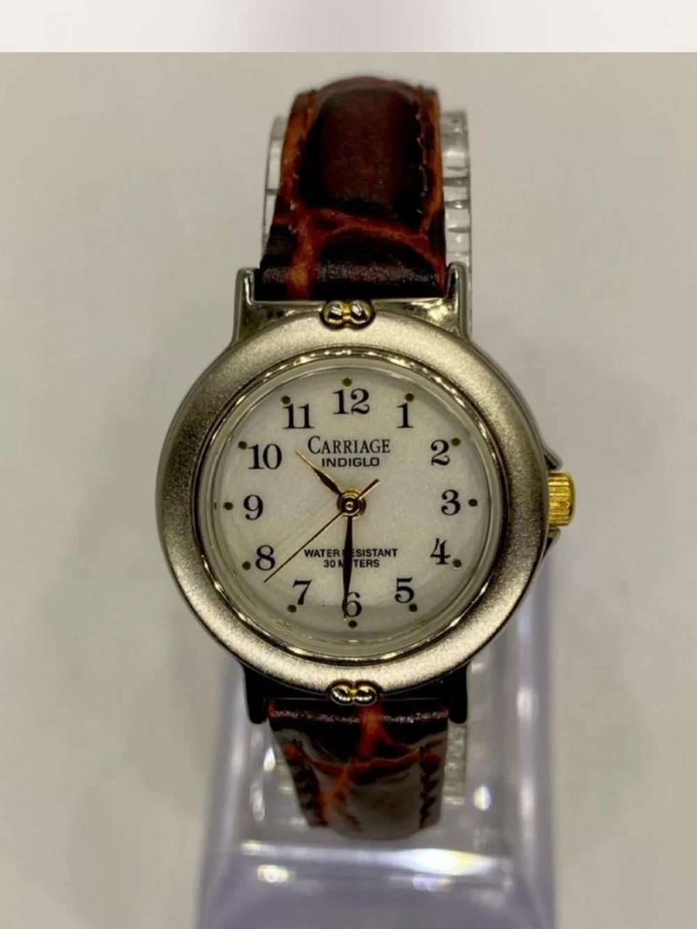 Carriage *^*^ Ladies “ Luxury Timex ^^^ Tan Leather Strap Watch *^*
